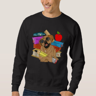 Kids School Student Dog Owner Pet Animal Dog Pugg Sweatshirt