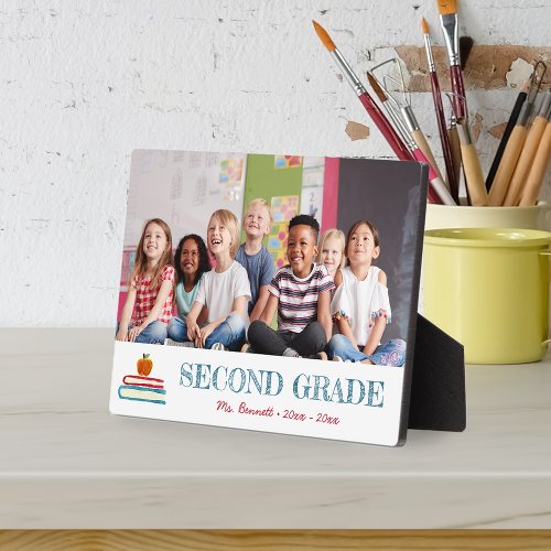 Kids School Year Keepsake Photo Plaque