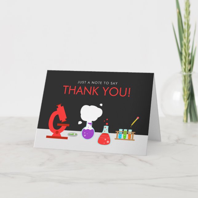 Kids Science Thank You Card (Front)