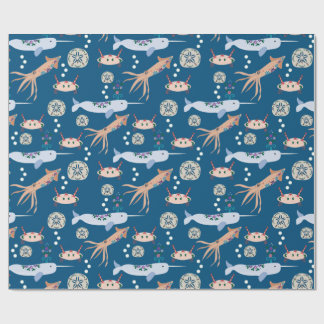 Kids sea animal gift wrap
