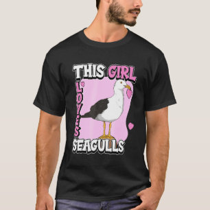 Kids Seagull Quote Sea Gulls This Girl Loves Seagu T-Shirt