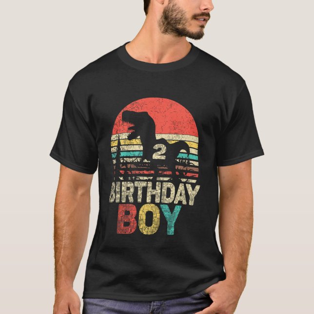 Kids Second Birthday 2 Year Old 2nd Birthday Boy D T-Shirt (Front)