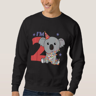 Kids Second Birthday Koala For Kids A Birthday Koa Sweatshirt