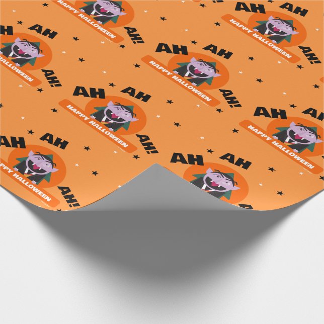 Kids Sesame Street Halloween Wrapping Paper (Corner)
