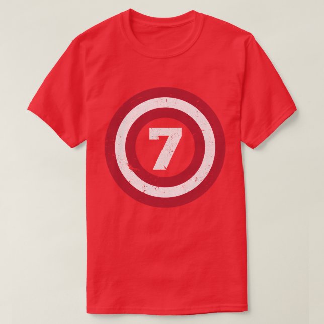 Kids Seventh Birthday Boy Shirt  Year Old Birthday (Design Front)