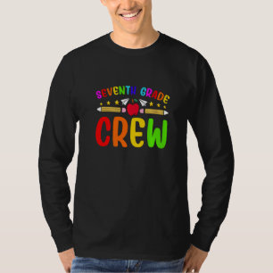 Kids Seventh Grade Crew First Day Cute Back To Sch T-Shirt