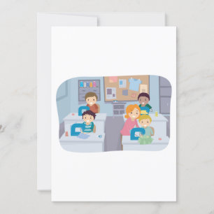 Kids Sewing Class Fun Crafting and Learning  Invitation