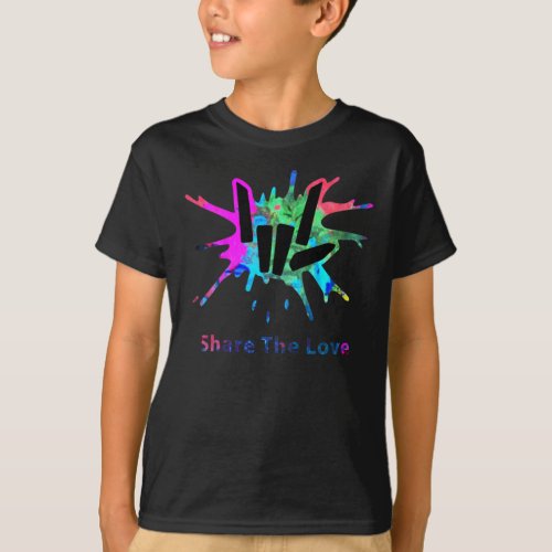 Kids Share Love Merch S And Young359 T_Shirt
