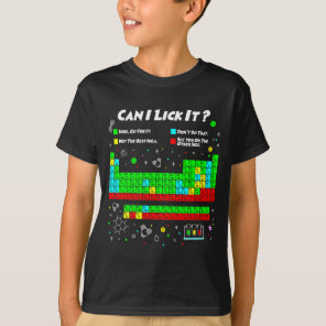 Kids Shirt Can Lick It Periodic Table