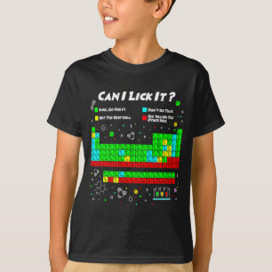 Kids Shirt Can Lick It Periodic Table