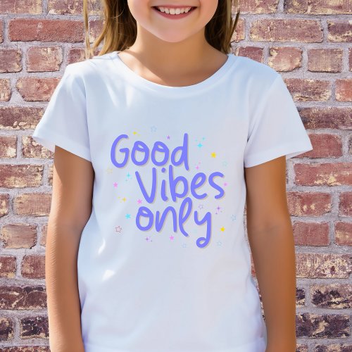 Kids Shirt Good Vibes Only