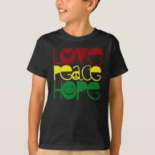 Kids Shirt, Love Peace Hope T-Shirt