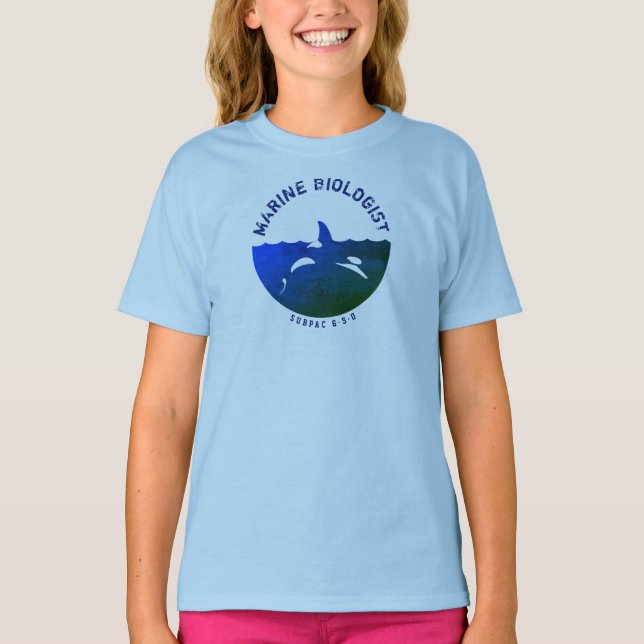 Kid's Shirt - Marine Biologist Ocean Orca (Front)