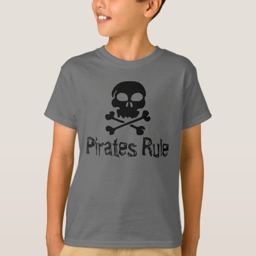 Kids Shirt Pirates Rule