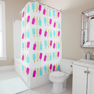 Kids Shower Curtain Ice Cream