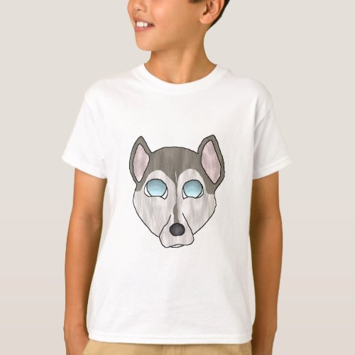 Kids Siberian Husky T_Shirt