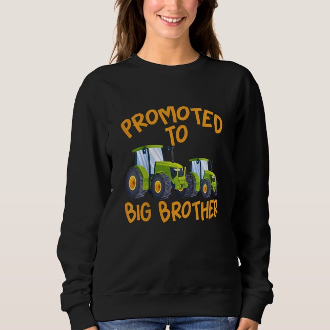 Kids Sibling Promoted To Big Brother Pregnancy Ann Sweatshirt (Front)