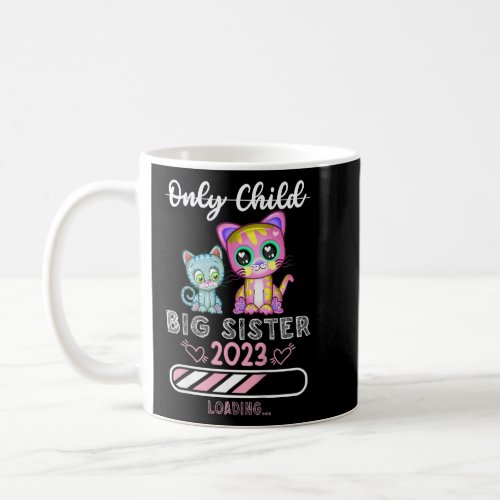 Kids Siblings Big Sister 2023 cute cat 2  Coffee Mug