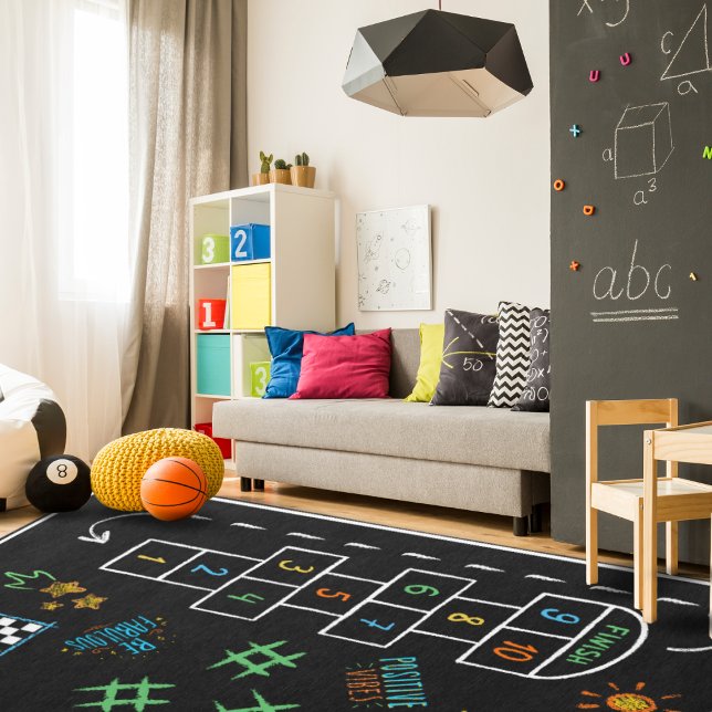 Kids Sidewalk Chalk Playground Rug (Creator Uploaded)