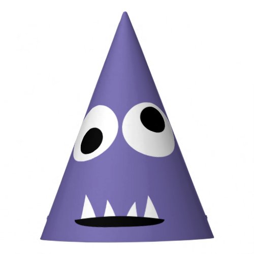 Kids Silly Monster Face Monsters Party Purple Cute Party Hat