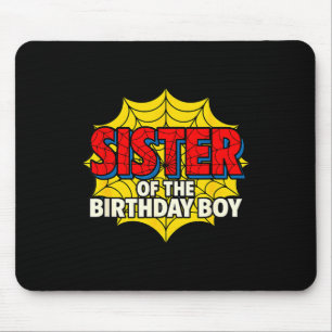 Kids Sister Of The Birthday Boy Sder Theme Party M Mouse Pad