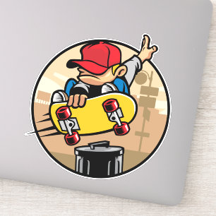 Kids Skateboarder Sticker