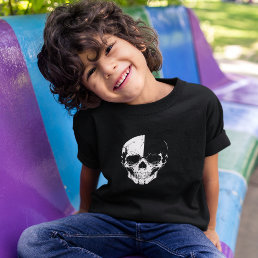 Kids Skull T Shirt - Cracked Skull Gamer Skull