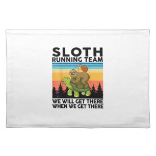 Kids Sloth T-Shirt Cloth Placemat