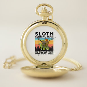 Kids Sloth T-Shirt Pocket Watch