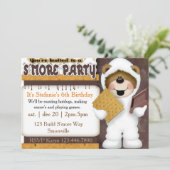 Kids S'more Party Invitation (Standing Front)