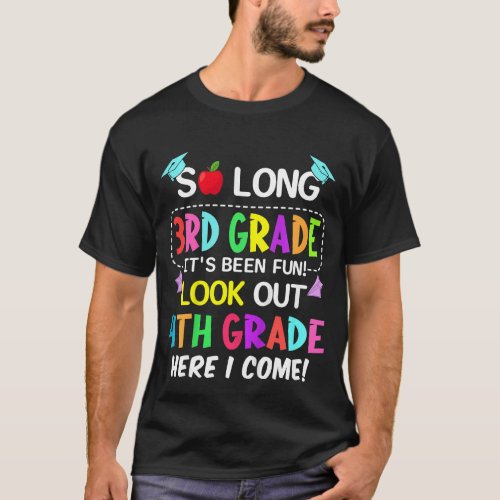 Kids So Long 3rd Grade 4th Grade Here I Come 3rd G T_Shirt