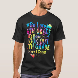 Kids So Long 6th Grade Here I Come 7th Grade Back T-Shirt