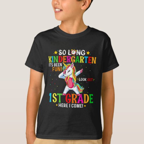 Kids So Long Kindergarten Graduation Class 2024 Un T_Shirt