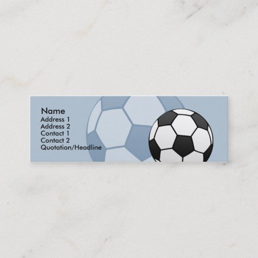 Customizable Kids Soccer Ball Skinny Profile Card Business Cards