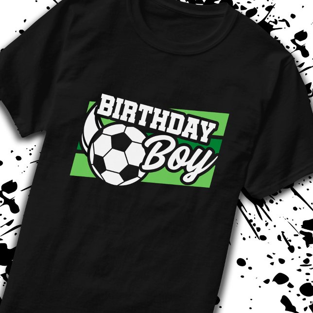 Kids Soccer Birthday Party Birthday Boy T-Shirt (Creator Uploaded)