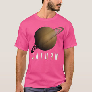 Kids Solar Planet Saturn- Kids Space Science Premi T-Shirt