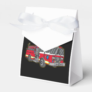 Kids Sound Alarm Im 7 Kids Fire Truck Firefighter Favor Boxes