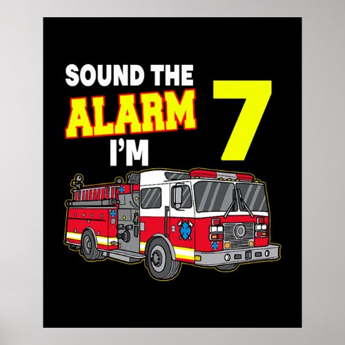 Kids Sound Alarm Im 7 Kids Fire Truck Firefighter
