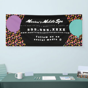 Kids Spa Bus Party Rental Business Banner