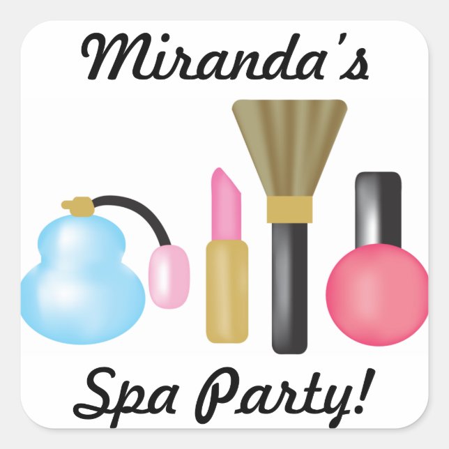 Kids Spa Party Sticker (Front)