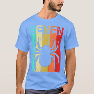 Kids Spider 7 Birthday Boy Girl Spider 7 Year Old T-Shirt