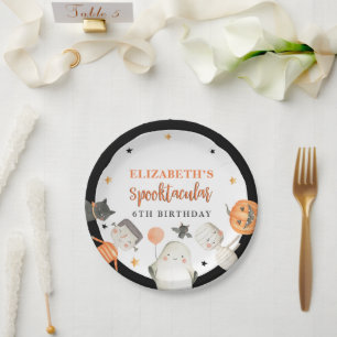 Kids Spooktacular Halloween Birthday Party Paper P Paper Plates