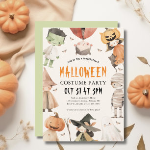 Kids Spooktacular Halloween Costume Party Invitation