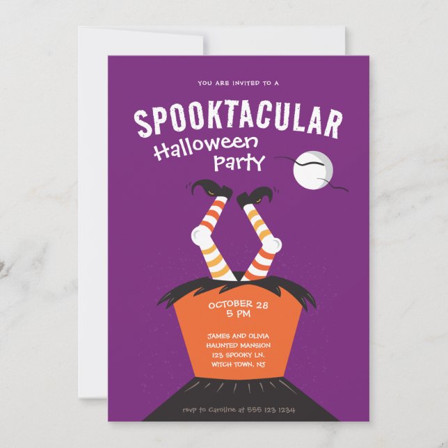  Kids Spooktacular Halloween Invitation (Front)
