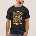 Kids Spooky Since 2017 Scary Skeleton 5th Birthday T-Shirt<br><div class="desc">Kids Spooky Since 2017 Scary Skeleton 5th Birthday Halloween.</div>
