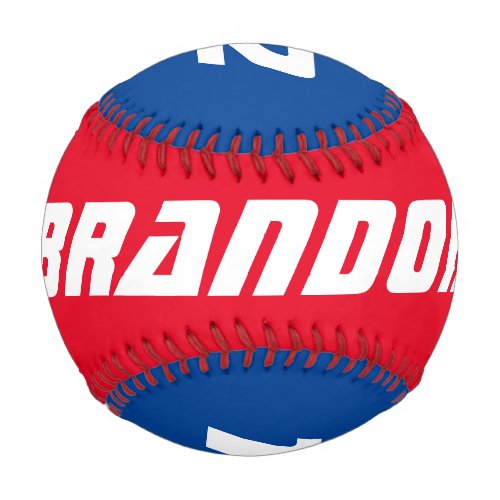 Kids sports Birthday baseball gift idea with name