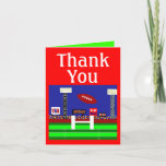 Kids Sports Football You Thank Notes Gift at Zazzle