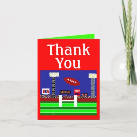 Kids Sports Football You Thank Notes Gift