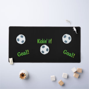 Kids Sports Soccer Fun Desk Mat