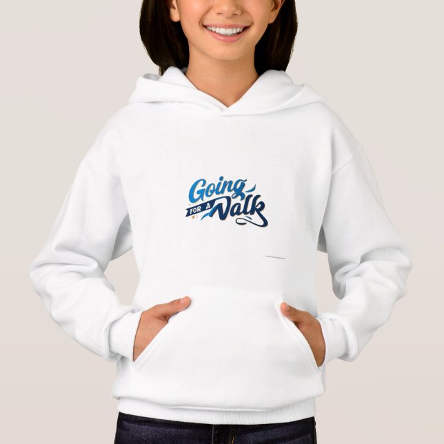 Kids’ Sports T-Shirt – “Going for a Walk” Hoodie (Front)